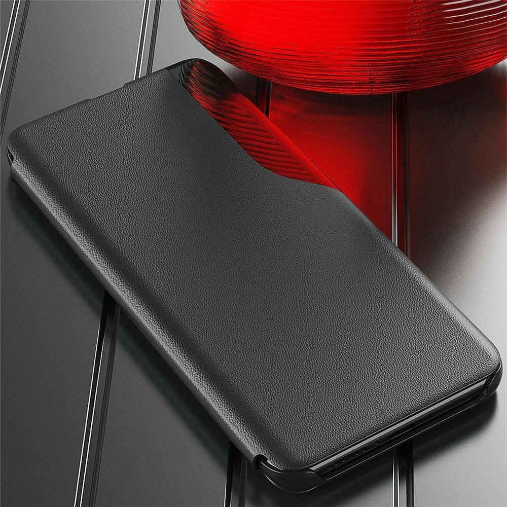 For iPhone 14 Plus Phone Case Folio Flip PU Leather Stand Cover - Black - 7