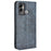 For Infinix Hot 12 Play 4G Anti-Drop PU Leather Retro Flip Wallet Case Stand Function Shockproof Flip Auto Closing Magnetic Cover - Blue - 7