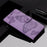 For iPhone 14 Case Solid Color Leather Mobile Cover Wallet Stand with Strap - Purple - 5