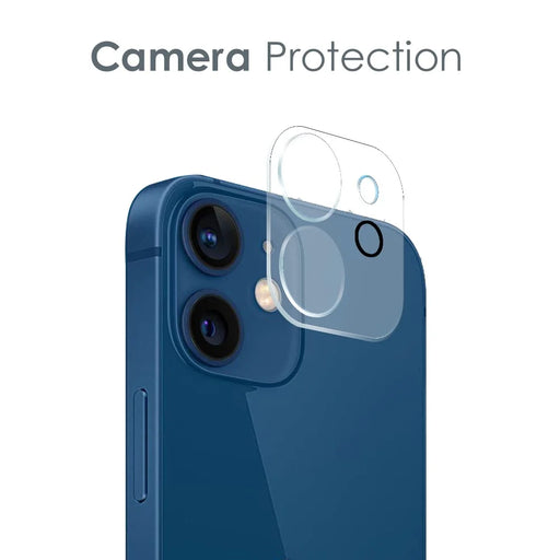 NORTHJO For iPhone 12 6.1 inch Super Clear TPU Phone Case with Tempered Glass Screen Protector and Back Camera Lens Cover - 2