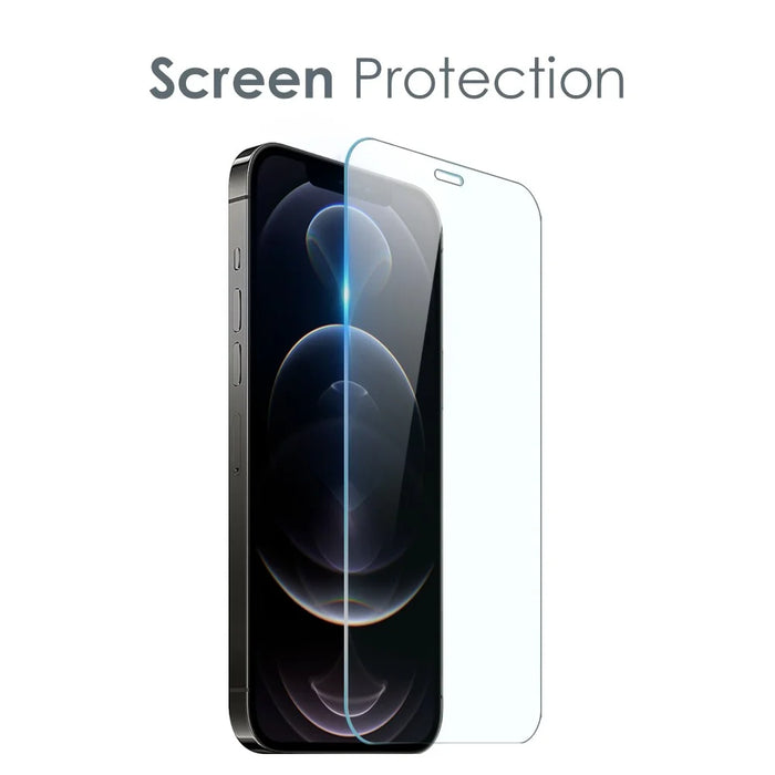 NORTHJO For iPhone 12 Pro 6.1 inch Tempered Glass Screen Protector Back Camera Lens Cover Soft TPU Phone Case - 3