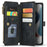 For iPhone 13 Pro Max Phone Cases with Strap CASEME C30 Zipper Multiple Card Holder PU Leather Cover - Black - 4