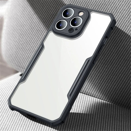 XUNDD For iPhone 13 Pro Max 6.7 inch TPU Bumper Acrylic Back Cover Drop-resistant Airbag Corner Phone Case - Black - 2