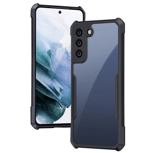 XUNDD for Samsung Galaxy S21 FE 5G Anti-wear Phone Cover Bulit-in Airbag Technology Anti-fall Acrylic + TPU Mobile Phone Case with Camera Len Protection - 1
