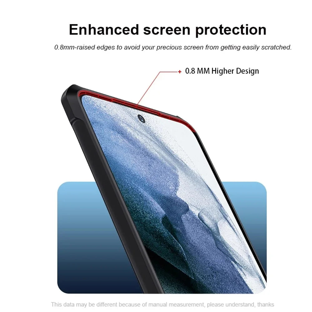XUNDD for Samsung Galaxy S21 FE 5G Anti-wear Phone Cover Bulit-in Airbag Technology Anti-fall Acrylic + TPU Mobile Phone Case with Camera Len Protection - 4