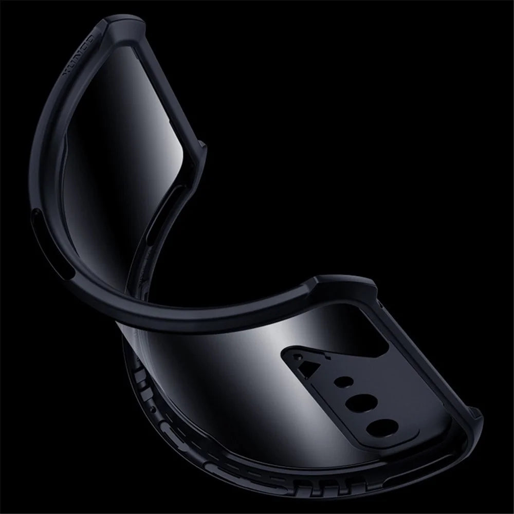 XUNDD for Asus ROG Phone 5/5s Anti-drop Phone Case Reinforced Four Corner Back Cover Acrylic + TPU Protective Shell - Black - 6