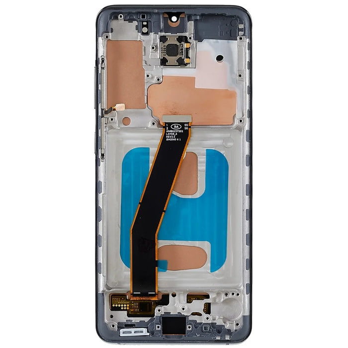 For Samsung Galaxy S20 4G G980F/S20 5G G981B Grade C LCD Screen and Digitizer Assembly + Frame Replacement Part (TFT Technology) (without Logo) - Grey - 3