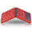 For Samsung Galaxy Z Flip4 5G Glitter Sparkling Case Electroplating TPU Frame Hard PC Back Anti-Slip Protective Cover - Red - 5