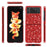 For Samsung Galaxy Z Flip4 5G Glitter Sparkling Case Electroplating TPU Frame Hard PC Back Anti-Slip Protective Cover - Red - 6