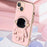 For iPhone 13 6.1 inch Electroplating Frame TPU Anti-drop Phone Case Astronaut Kickstand Protective Cover - Blue - 5