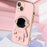Astronaut Kickstand Phone Case for iPhone 13 mini 5.4 inch, Anti-scratch Electroplating TPU Back Cover - Pink - 2