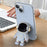 Astronaut Kickstand Phone Case for iPhone 13 mini 5.4 inch, Anti-scratch Electroplating TPU Back Cover - Pink - 4
