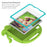 For iPad Pro 11 (2025) / 11 (2024) / Pro (2018) / (2020) / (2021) / (2022) EVA Octopus Tablet Case with Shoulder Strap - Green - 7