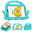 EVA Tablet Case for Lenovo Tab M8 / Tab M8 (4th Gen) 2024 TB-301XU / M8 (4th Gen) 2023 TB-300FU Octopus Case with Shoulder Strap - Baby Blue - 1