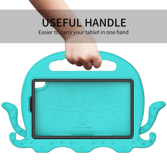 EVA Tablet Case for Lenovo Tab M8 / Tab M8 (4th Gen) 2024 TB-301XU / M8 (4th Gen) 2023 TB-300FU Octopus Case with Shoulder Strap - Baby Blue - 3