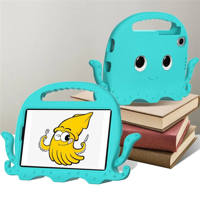 EVA Tablet Case for Lenovo Tab M8 / Tab M8 (4th Gen) 2024 TB-301XU / M8 (4th Gen) 2023 TB-300FU Octopus Case with Shoulder Strap - Baby Blue - 5
