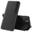 For iPhone 14 Phone Case Folio Flip PU Leather Stand Cover - Black - 1