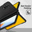 For Samsung Galaxy Z Fold4 5G Hard PC Hinge Design Phone Case Drop-proof Cover with Tempered Glass Screen Protector + Stylus Pen - Black - 2