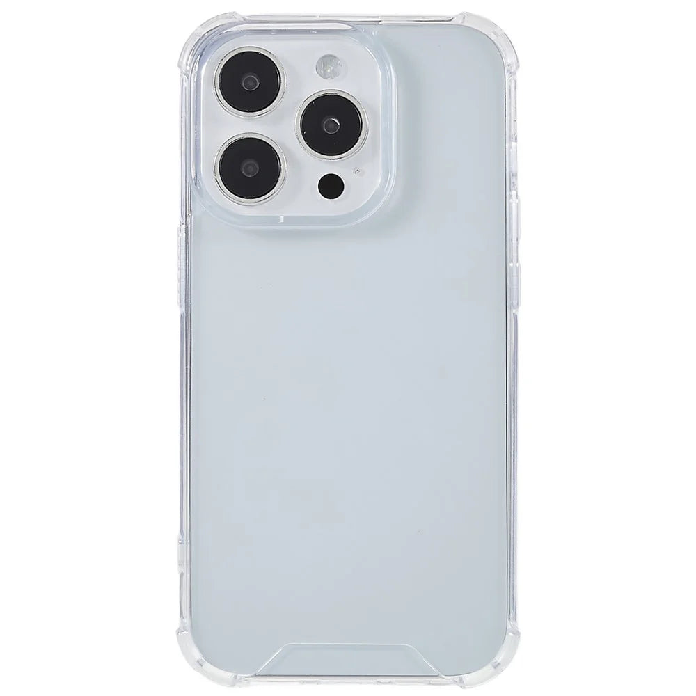 For iPhone 14 Pro Max 6.7 inch Anti-scratch Acrylic Phone Case Clear Soft TPU Dual Protection Phone Shell - 2