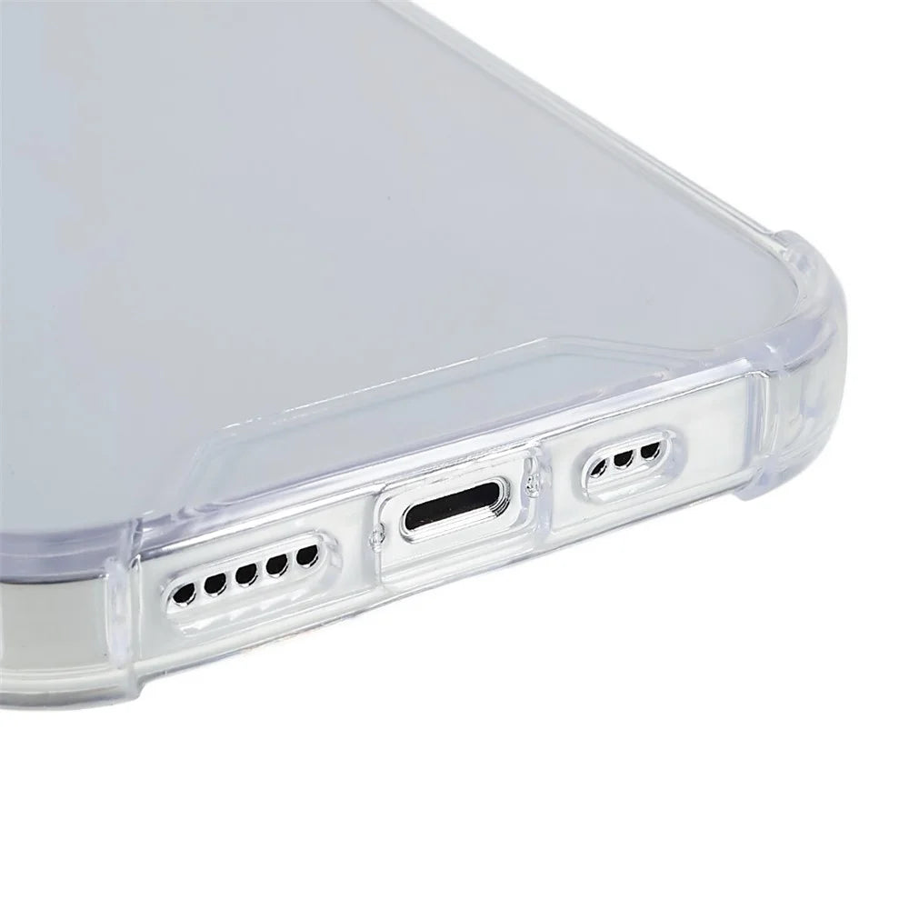 For iPhone 14 Pro Max 6.7 inch Anti-scratch Acrylic Phone Case Clear Soft TPU Dual Protection Phone Shell - 6