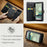 DG.MING For Google Pixel 6a Split Leather Wallet Stand Case Detachable 2-in-1 Phone Protective Cover - Black - 6