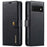 DG.MING For Google Pixel 7 Pro 5G Detachable 2-in-1 Phone Case Split Leather Wallet Stand Drop-proof Protective Cover - Black - 1