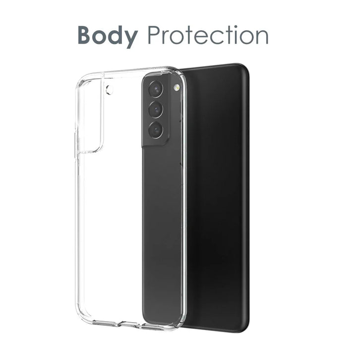 NORTHJO For Samsung Galaxy S21+ 5G Anti-explosion Tempered Glass Screen Protector Back Camera Lens Cover Soft TPU Phone Case - 4