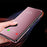For Samsung Galaxy Z Fold4 5G PC Mirror Surface View Window Case Stand Auto-absorbed Magnetic Anti-fall Phone Cover - Pink - 3