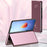 For Samsung Galaxy Z Fold4 5G PC Mirror Surface View Window Case Stand Auto-absorbed Magnetic Anti-fall Phone Cover - Pink - 4