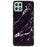 For Samsung Galaxy A22 5G (EU Version) Soft TPU Phone Back Cover IMD Marble Pattern Protective Case - Black - 1