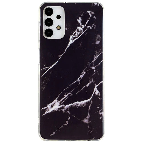 IMD Marble Pattern TPU Case for Samsung Galaxy A13 4G, Scratch-resistant Protective Phone Cover - Black - 1