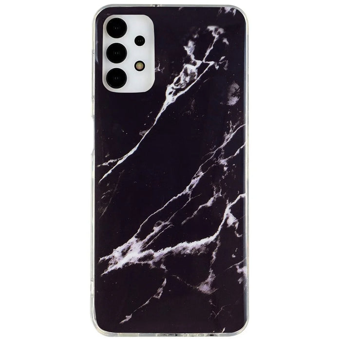 IMD Marble Pattern TPU Case for Samsung Galaxy A13 4G, Scratch-resistant Protective Phone Cover - Black - 1