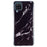 For Samsung Galaxy A12 Flexible TPU Phone Case Anti-fall Protection Marble Pattern IMD Phone Cover - Black - 1