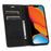 For iPhone 14 Pro 6.1 inch PU Leather Wallet Case Magnetic Auto-absorbed Full Protection Mobile Phone Shell with Stand - Black - 3