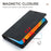 For iPhone 14 Pro 6.1 inch PU Leather Wallet Case Magnetic Auto-absorbed Full Protection Mobile Phone Shell with Stand - Black - 4
