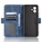 For vivo T2x 5G Stand Feature Multiple Card Slots Case PU Leather Wallet Magnetic Clasp Drop-proof Shell - Blue - 5