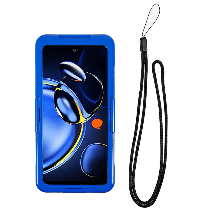 161x75x8.6mm IP68 3m Waterproof 6.5 inch Universal Mobile Phone Waterproof Drop-proof Cover Underwater Cellphone Protective Case - Blue - 2