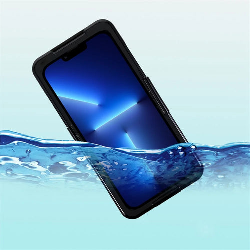 167.4x81x10.7mm Universal 7 inch Mobile Phone IP68 3m Waterproof Anti-drop Anti-scratch Cover Cellphone Underwater Protective Case - Black - 1