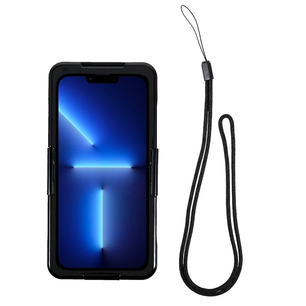 167.4x81x10.7mm Universal 7 inch Mobile Phone IP68 3m Waterproof Anti-drop Anti-scratch Cover Cellphone Underwater Protective Case - Black - 2