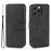 DG.MING For iPhone 14 Pro Max 6.7 inch Retro Style Magnetic Closure Shockproof PU Leather Wallet Phone Case with Stand - Black - 1