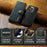 DG.MING For iPhone 14 Pro Max 6.7 inch Wallet Magnetic Detachable Case Split Leather Stand Flip Phone Cover - Black - 4
