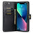 DG.MING For iPhone 14 6.1 inch Detachable Magnetic Case Split Leather Wallet Stand Shockproof  Flip Protective Cover - Black - 2