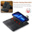 DG.MING For iPhone 14 Pro 6.1 inch 2-in-1 Detachable Cover Magnetic Absorption Stand Flip Folio Split Leather Wallet Case - Black - 7