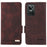 For Realme GT Neo3 Hardware Decor Foldable Stand Phone Wallet Case Double Magnetic Clasps PU Leather Protective Cover - Coffee - 1