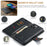 DG.MING For iPhone 14 Plus 6.7 inch Split Leather Magnetic Detachable Flip Case Stand Feature Purse Protection Wallet Cover - Black - 4
