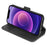 DG.MING For iPhone 14 6.1 inch Retro Style Magnetic Closure Shockproof PU Leather Wallet Phone Case with Stand - Black - 3