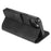 DG.MING For iPhone 14 6.1 inch Retro Style Magnetic Closure Shockproof PU Leather Wallet Phone Case with Stand - Black - 4