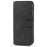 DG.MING For iPhone 14 6.1 inch Retro Style Magnetic Closure Shockproof PU Leather Wallet Phone Case with Stand - Black - 6
