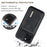 DG.MING M2 Series for iPhone 14 6.1 inch Shockproof Anti-fall Magnetic Absorption Kickstand Design Phone Case with Detachable Wallet - Black - 7
