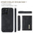 DG.MING M2 Series for iPhone 14 Pro Max 6.7 inch Magnetic Absorption Wear-resistant Protective Phone Case with Detachable Wallet / Kickstand - Black - 6